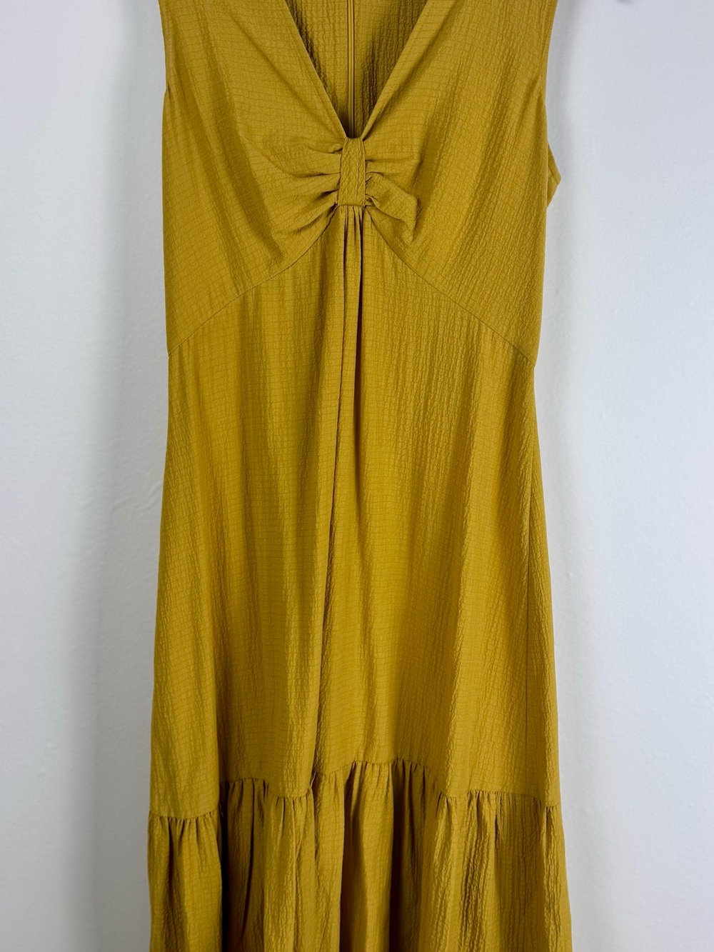 Calvin Klein Size 6 Mustard Yellow Maxi Dress - Picture 2 of 13